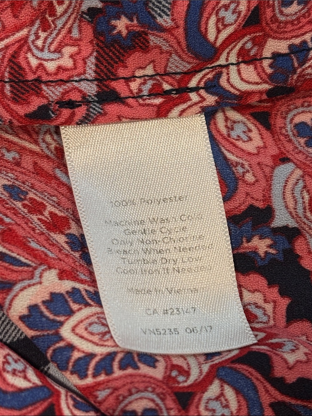 Talbots πΊπΈ Red white and blue Plaid Sleeveless Tank Top - Picture 9 of 9